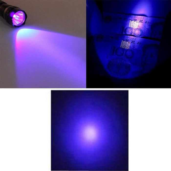 Lt-3W Uv Flashlight 600 Lm 5-Modes Purple Light