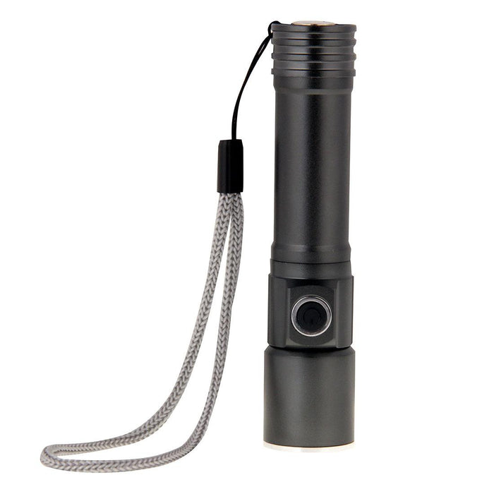 Rechargeable Dimmable Flashlight With Magnetic & Lanyard