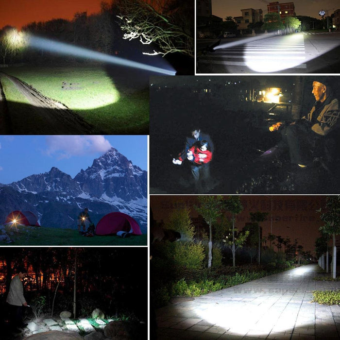 Rechargeable Dimmable Flashlight With Magnetic & Lanyard