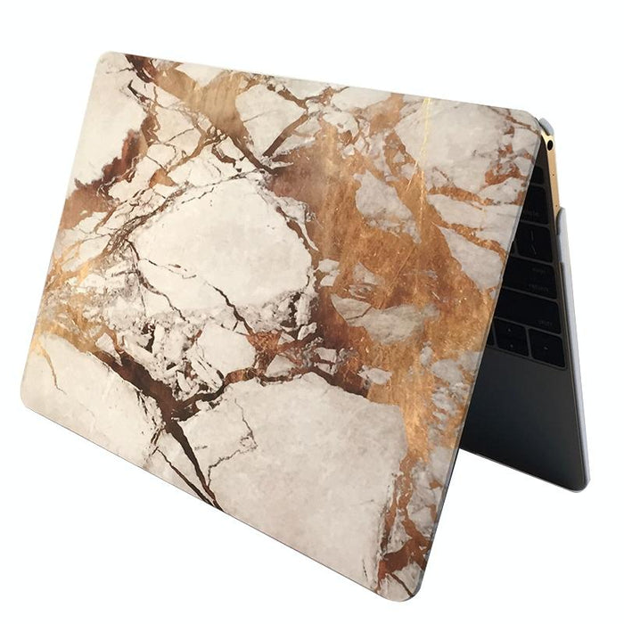 For Macbook Pro 13.3 Inch Marble Patterns Apple Laptop Water Decals Pc Protective Case