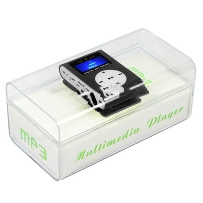 Lcd Mp3 Player With Tf / Micro Sd Slot & Metal Clip
