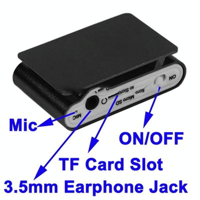 Lcd Mp3 Player With Tf / Micro Sd Slot & Metal Clip
