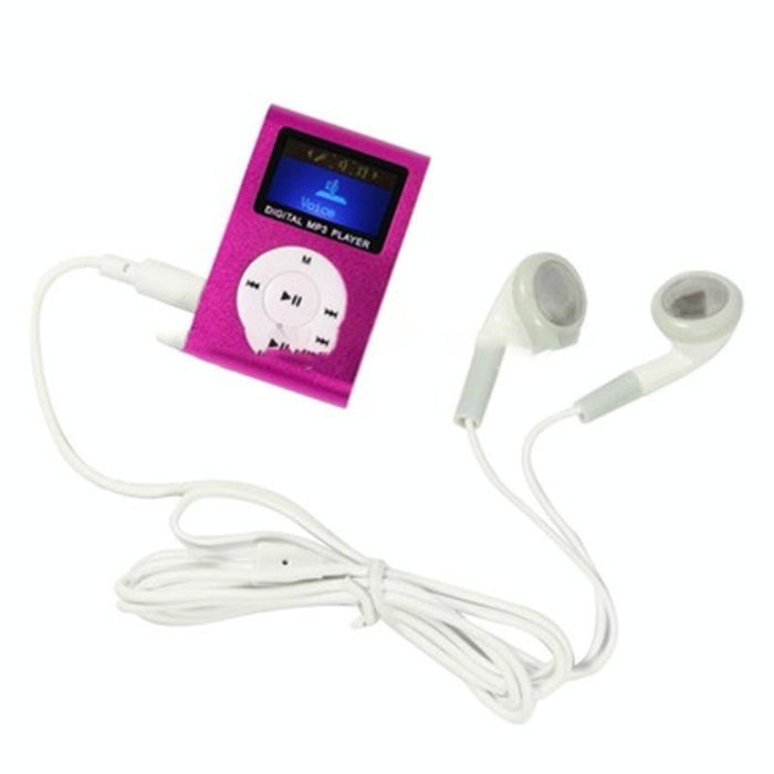 Lcd Mp3 Player With Tf / Micro Sd Slot & Metal Clip