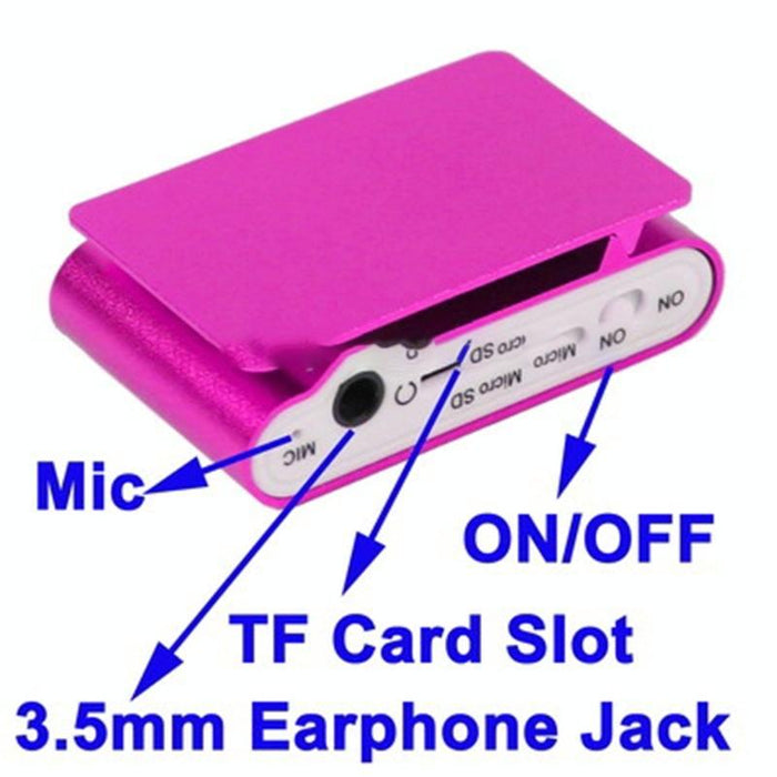 Lcd Mp3 Player With Tf / Micro Sd Slot & Metal Clip