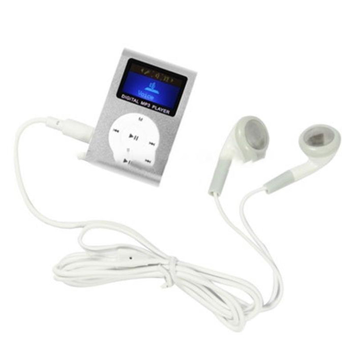 Lcd Mp3 Player With Tf / Micro Sd Slot & Metal Clip