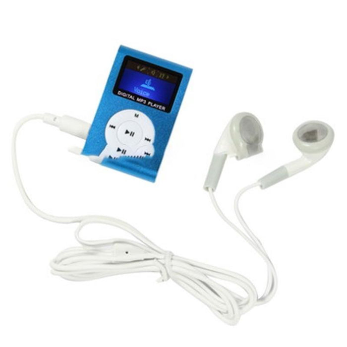 Lcd Mp3 Player With Tf / Micro Sd Slot & Metal Clip