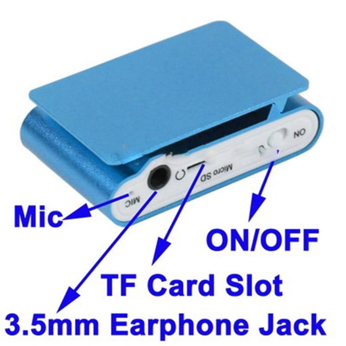 Lcd Mp3 Player With Tf / Micro Sd Slot & Metal Clip