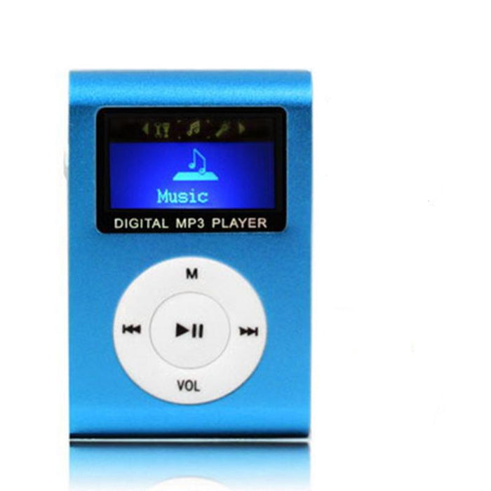 Lcd Mp3 Player With Tf / Micro Sd Slot & Metal Clip