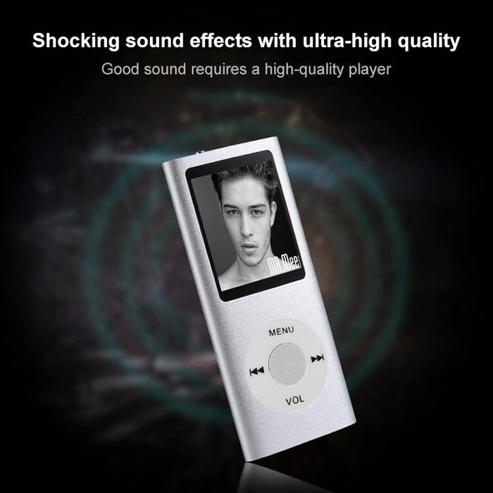 1.8 Inch Tft Screen Metal Player With Tf Card Slot Recorder Fm Radio E Book & Calendar