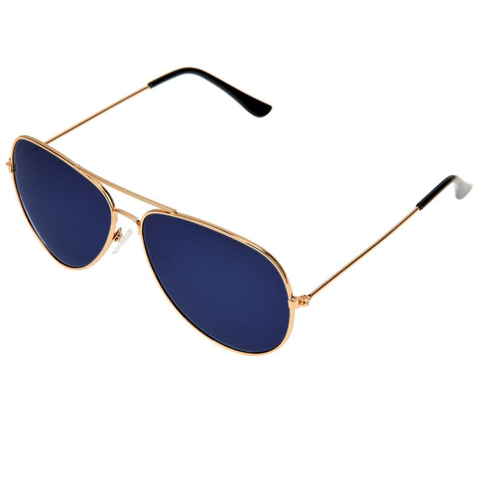 Metal Frame Uv400 Frog Mirror Sunglasses Ac Lens Protection