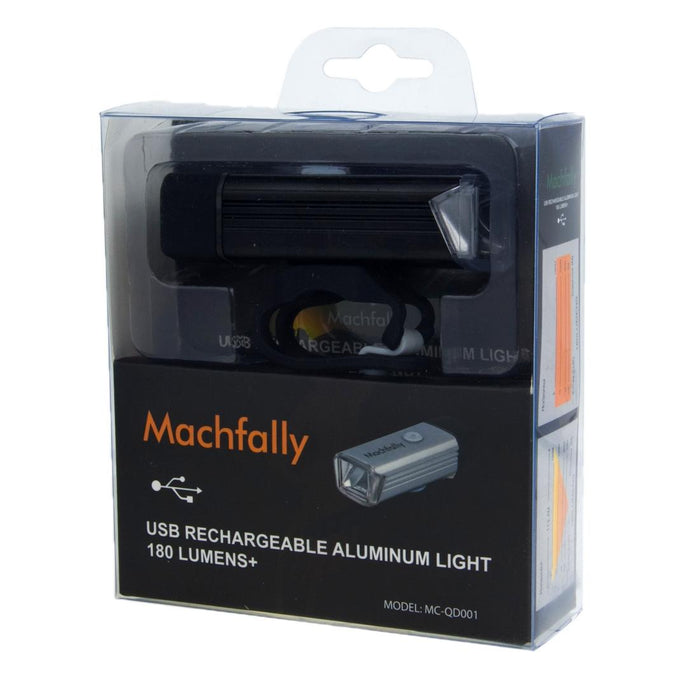 180 Lumens Usb Rechargeable Led Bike Light Black