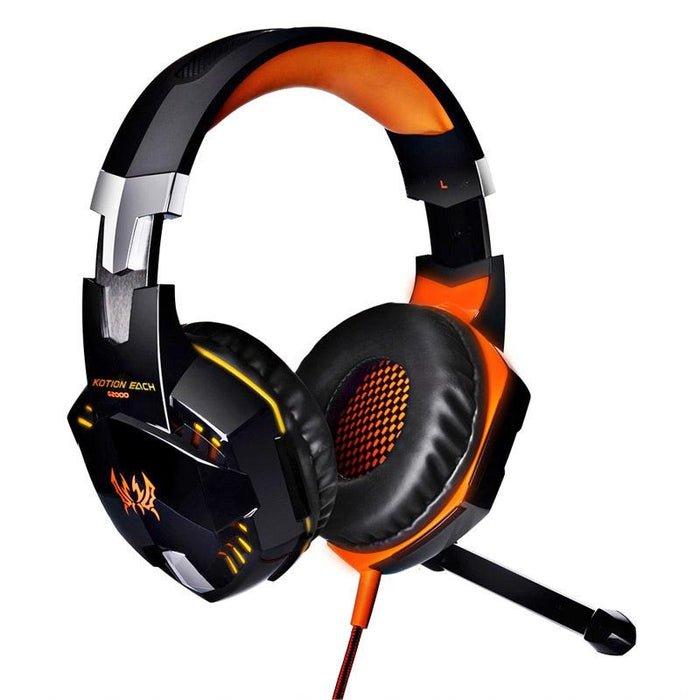 Over-Ear Gaming Headset With Mic & Led Light 2.2M Cable