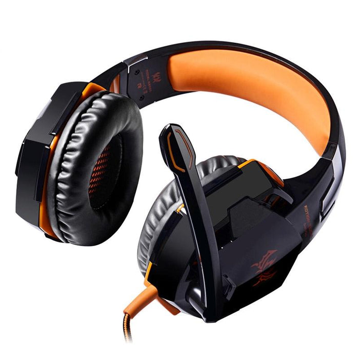 Over-Ear Gaming Headset With Mic & Led Light 2.2M Cable