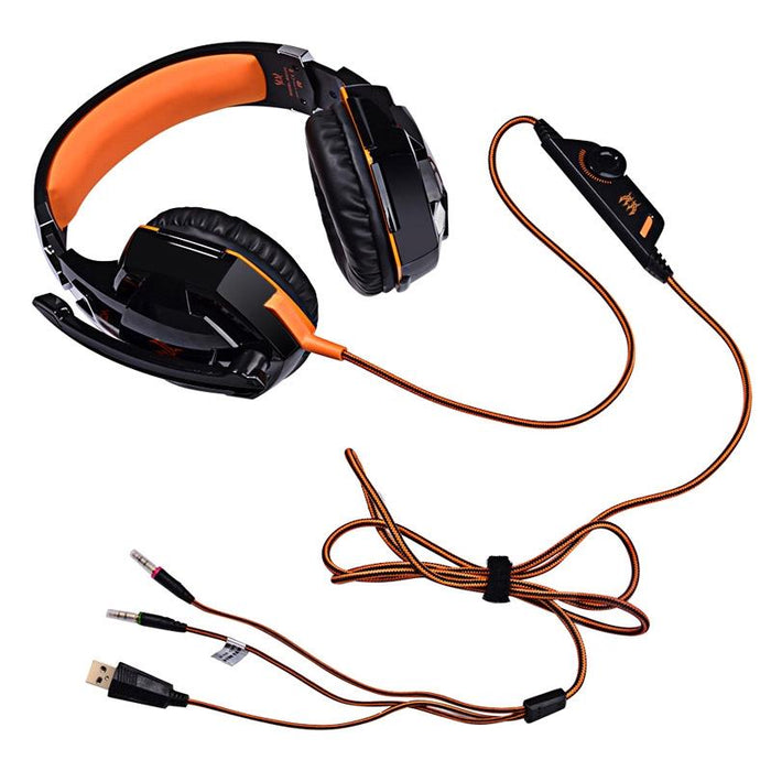 Over-Ear Gaming Headset With Mic & Led Light 2.2M Cable