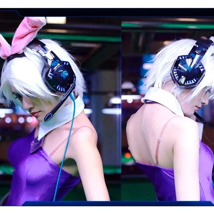 Over-Ear Gaming Headset With Mic & Led Light 2.2M Cable