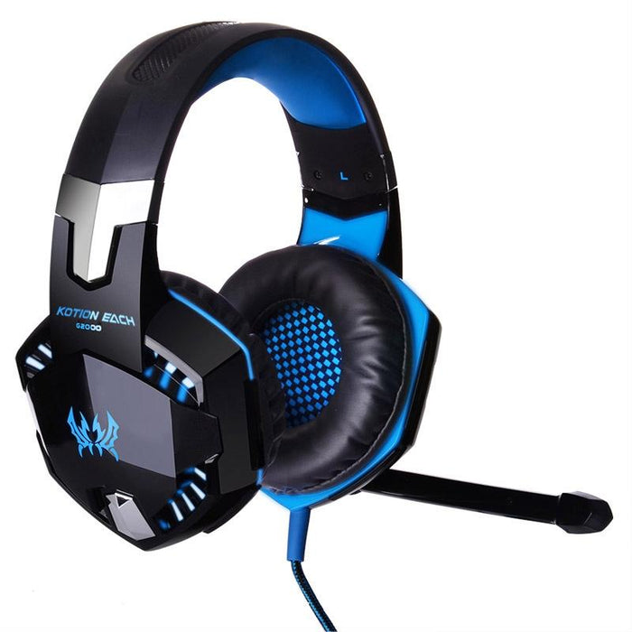 Over-Ear Gaming Headset With Mic & Led Light 2.2M Cable