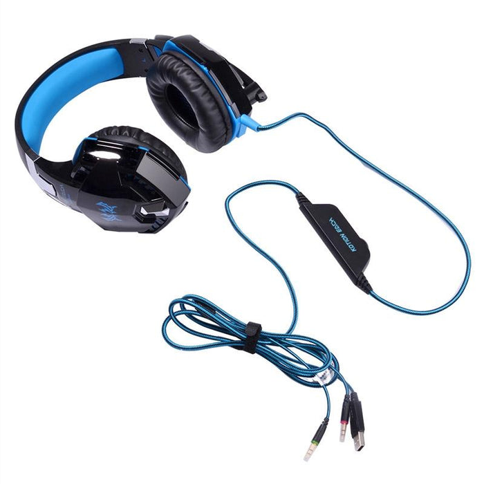 Over-Ear Gaming Headset With Mic & Led Light 2.2M Cable