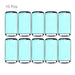 10 Pieces Front Housing Panel Adhesive Sticker