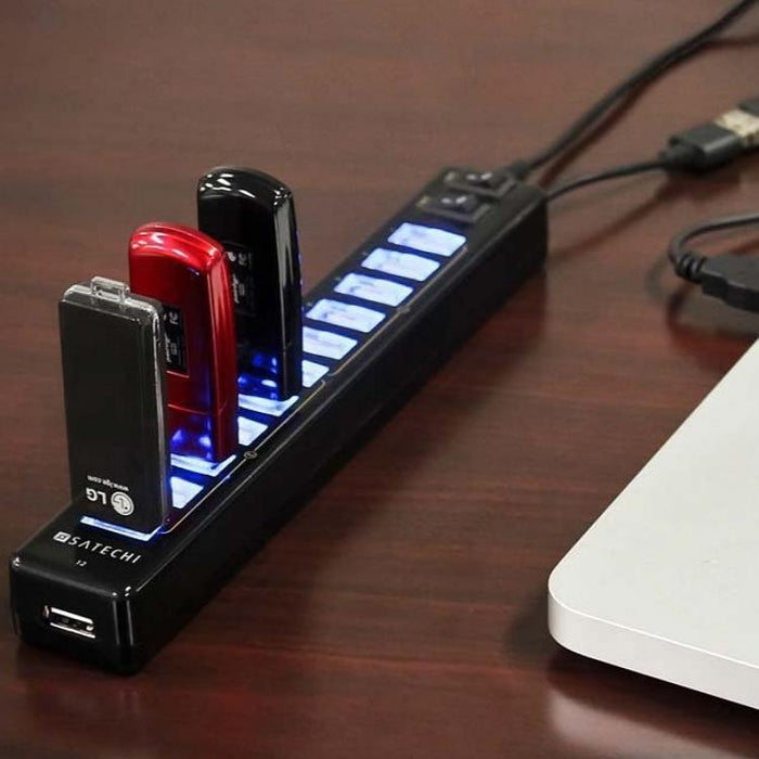 12-Port Usb 2.0 Hub For Notebooks / Netbooks