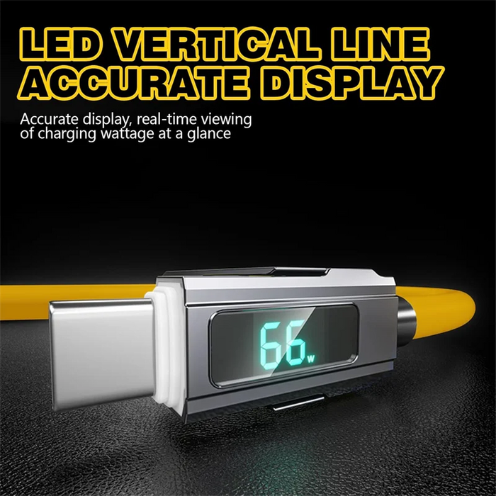 4 In 1 Led Display Charger Cable For Macbook / Phone