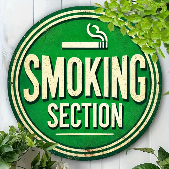 8-Inch Round Metal Sign Durable Wall Art For Home Office Living Room