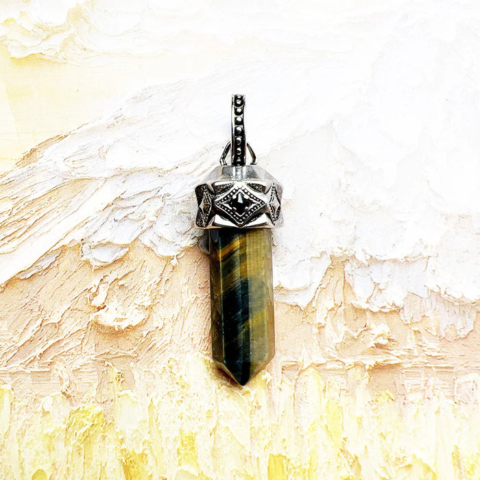 925 Sterling Silver Stiger Eye Pendant Jewelry For Men & Women