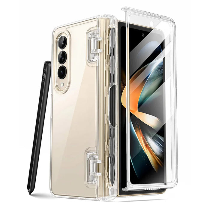 For Samsung Galaxy Z Fold 4 5G 2022 Cosmo Slim Stylish Protective Bumper Case With Built-In Screen Protector