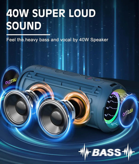 40W Wireless Bluetooth Speaker Hd Sound Ipx7 30H Playtime Bt 5.3