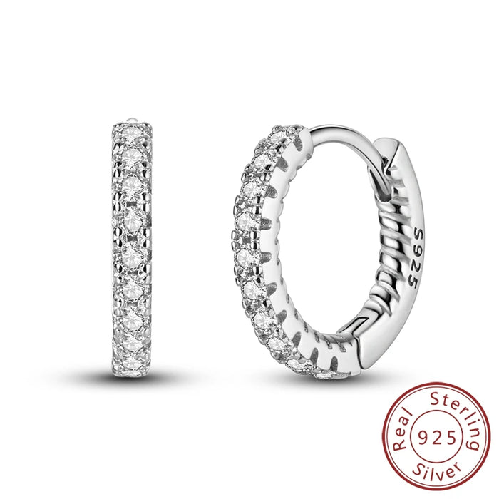 925 Sterling Silver Butterfly Hoop Earrings Elegant Gift For Women