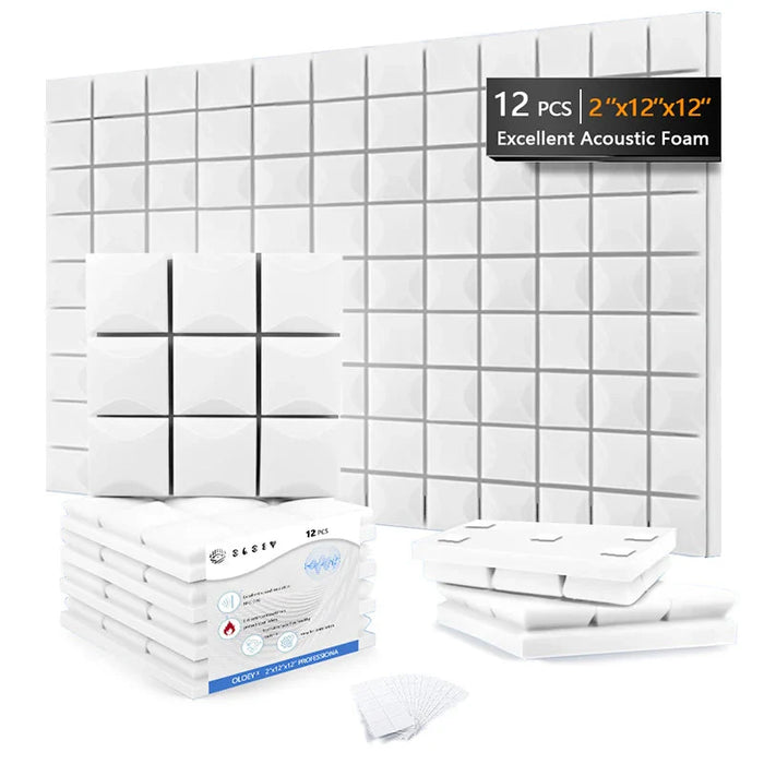 High Density Acoustic Foam Panels Studio Soundproofing For Walls & Ceiling