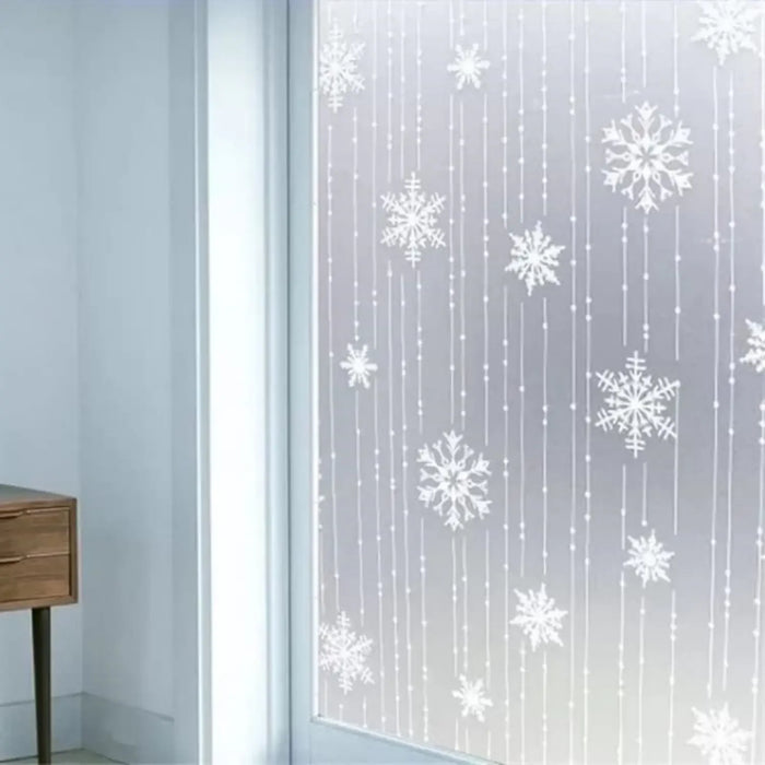 Frosted Snowflake Window Film - Anti-Uv Non-Stick Opaque Static Sticker For Christmas Decor In Home Or Kitchen