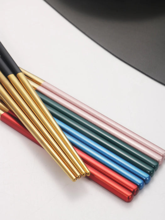 4 Piece Portable Cutlery Set With Box Knife Fork Spoon Chopsticks