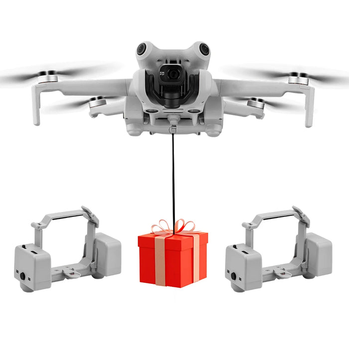 Airdrop System For Dji Mini 4 Pro Drone Air Drop Device Airdrop Thrower System Payload Delivery Thrower Drone Remote Thrower