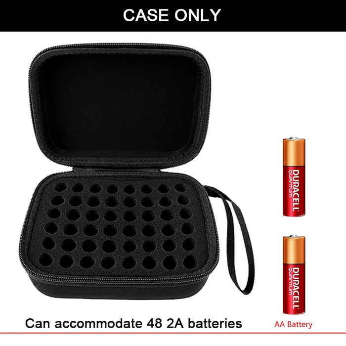 48 Battery Carrying Case Eva Storage Box For Aa Batteries