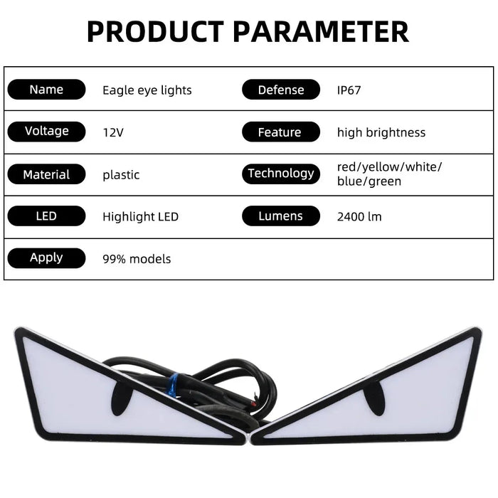 Universal Motorcycle Devil'S Eye Led Signal Light Dynamic Tail Lamp