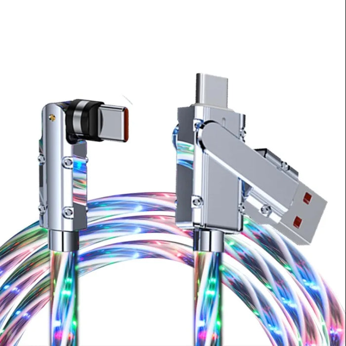 Fast Charging Rgb Type C Cable 1M Breathing Light 120W / 66W