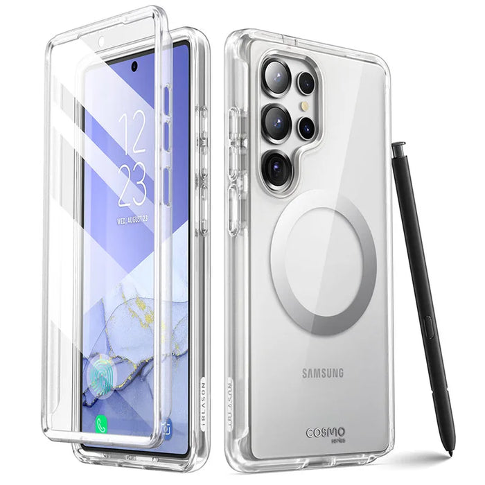 For Samsung Galaxy S25 Ultra Case Cosmo Mag Slim Full Body Protection With Built-In Screen Protector