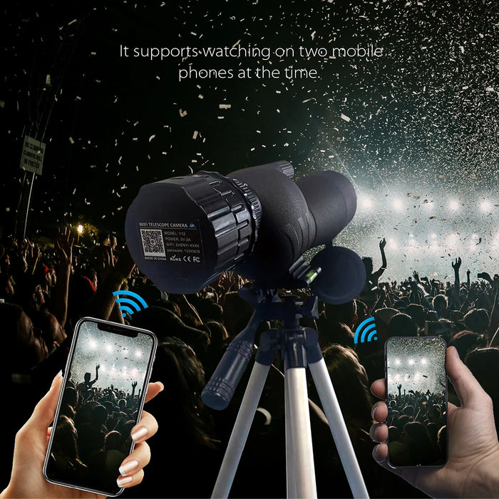 2K 4Mp Mirror Camera Wifi Electronic Optical Eyepiece Telescope Camera 25Mm-50Mm Optical Telescopes Camera For Astrophotography