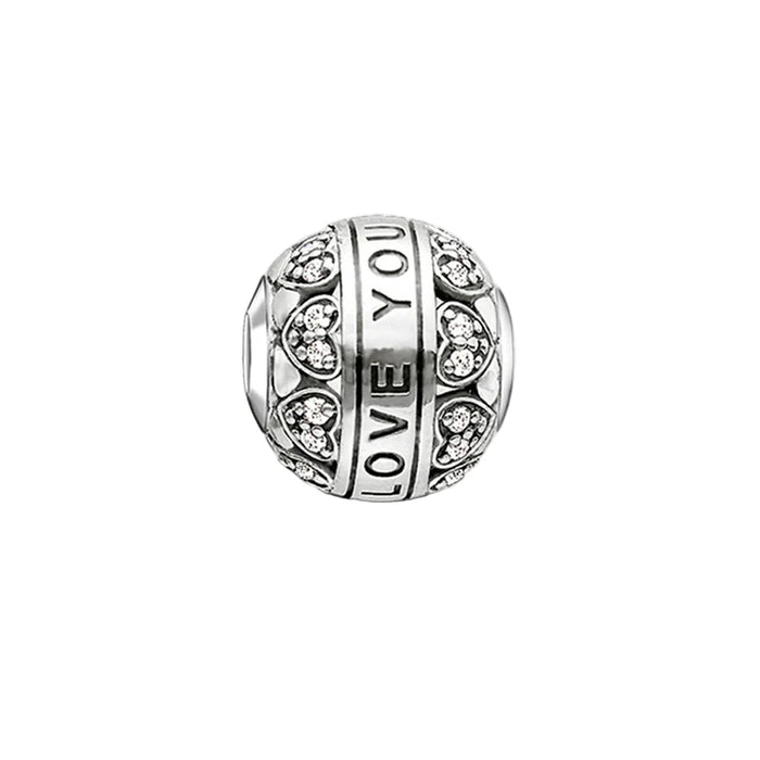 925 Sterling Silver I Love You Beads European Jewelry Accessory For Women & Men