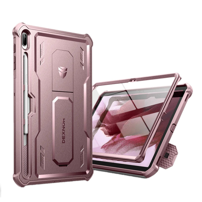 For Samsung Galaxy Tab S8+ S7+ Heavy Duty Shockproof Full Body Protective Case With Built-In Screen Protector & Pen Holder