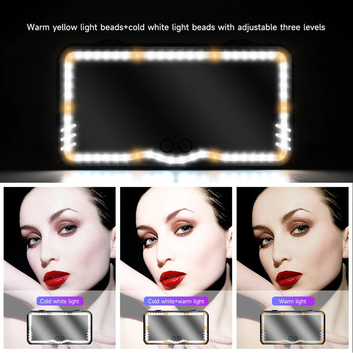 Dimmable Touchscreen Car Makeup Mirror