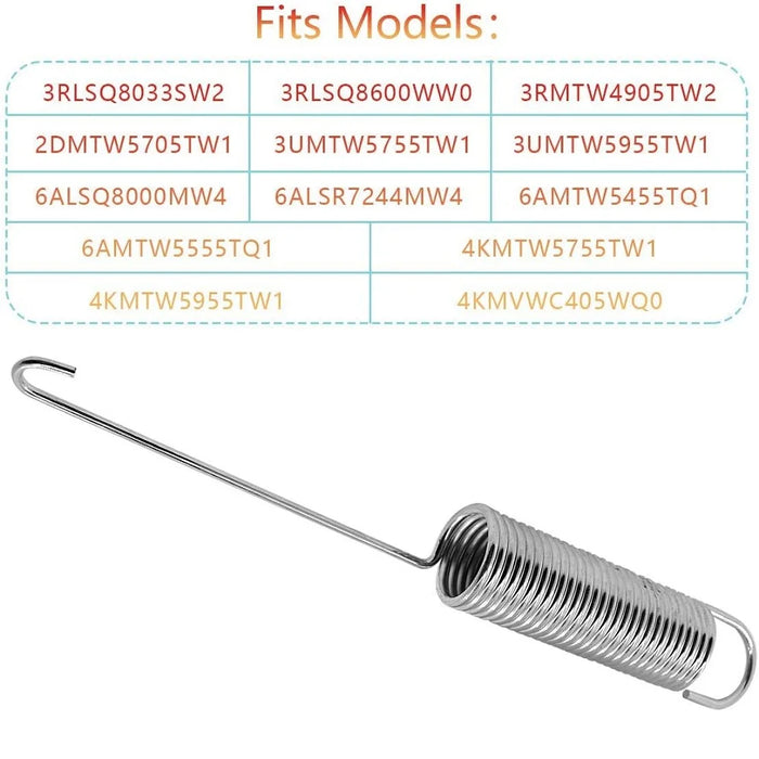 4 Pack Washer Spring Tub Counterbalance For Whirlpool W10250667 Suspension Spring Ap4459650 Ps2363196