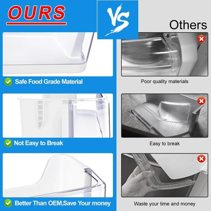 Da97-08348A Da63-05215A Refrigerator Door Shelf Bin Compatible With Samsung Refrigerator Rs265Tdrs Rs25H5111Bc Rs25H5111Sr Door