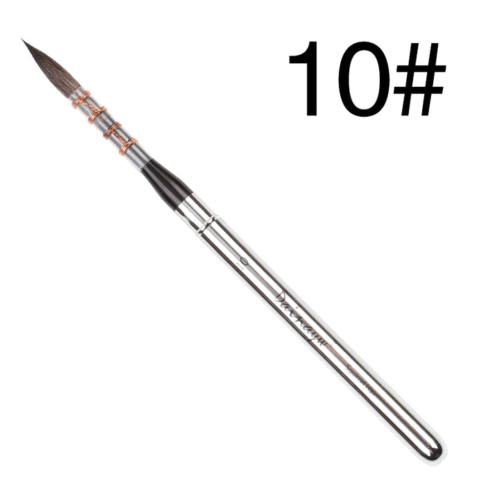 6 Piece Squirrel Hair Watercolour Brush Set