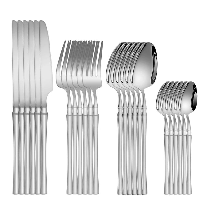 4 / 6 / 16 / 24 Piece Stainless Steel Cutlery Set For Home Or Restaurant