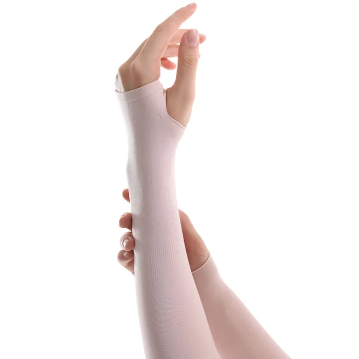 Anti Uv Cycling Arm Sleeves Ice Fabric Sun Protection For Running & Outdoor Sports