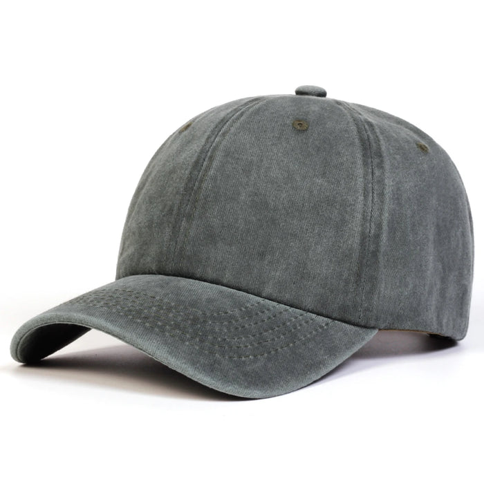 Adjustable Light Wash Baseball Cap For Outdoor Sun Protection