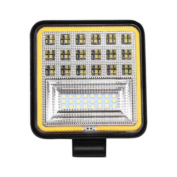 4 Led Round Square Spot Work Light Combo For Truck Suv 4Wd Atv Jeep Tractor