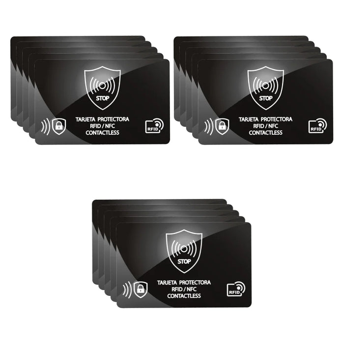 5Pcs Rfid Blocking Cards Contactless Nfc Debit Credit Card Passport Protector Blocker Badge Signal Isolation For Passport Case