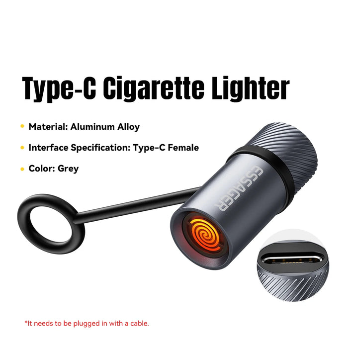 Typec Mini Cigarette Lighter Tungsten Wire Blowing Safety And Energy Saving Without Charging Can Be Carried On The Plane